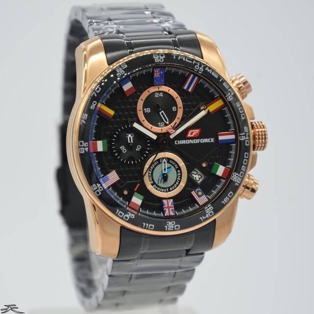 ✨Sale Jam Tangan Pria Original Chronoforce 5265Mbr Terbatas