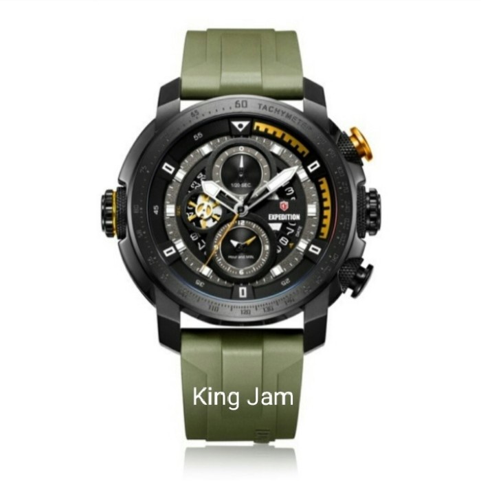 ✨Termurah Jam Tangan Pria Expedition E 6771 Original Rubber Green Limited