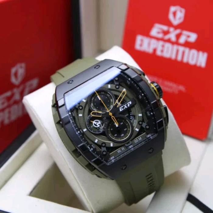 ✨Ready Expedition Pria E6782 E 6782 Green Army Original Garansi Resmi Terbatas