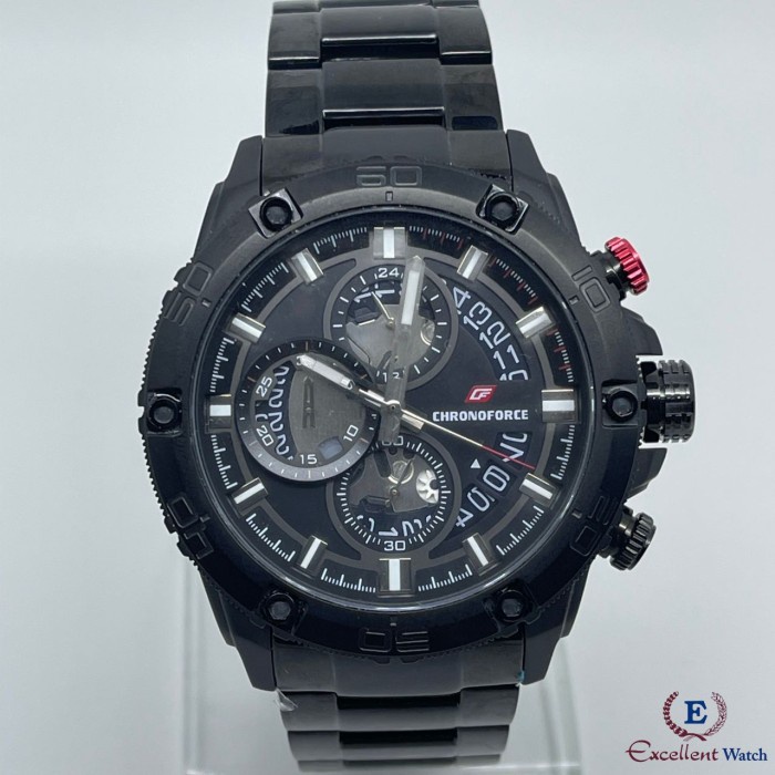 ✨Sale Excellent Watch Jam Tangan Pria Chronoforce 5290G Black Diskon