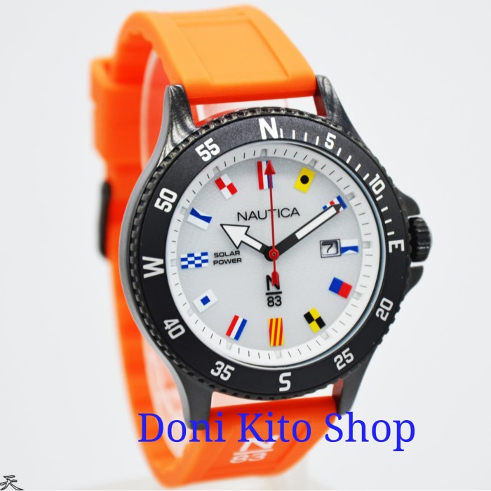 ✨Sale Jam Tangan Pria Original Nautica Napcbs908 Solar Powered Diskon