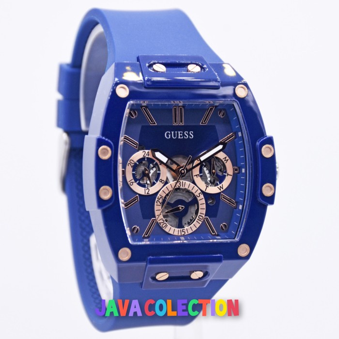 ✨Ready Jam Tangan Pria Guess Gw0203G7 Phoenix Blue Original Resmi Limited