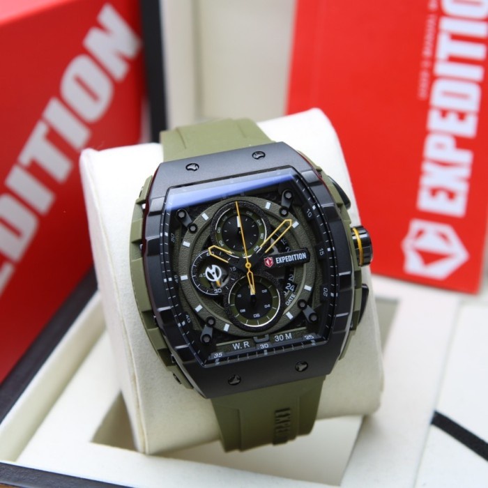 ✨Ready Expedition E6782 Black Green Pria. Terbatas