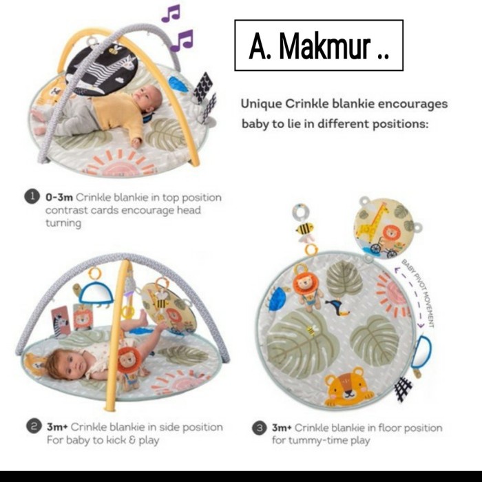 ✅Sale Playmat Bayi Savannah 360 Activity Gym - Taf Toys Limited