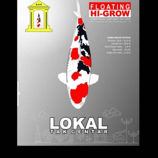 Pakan Koi Lokal Tak Gentar Ltg 1 Kg