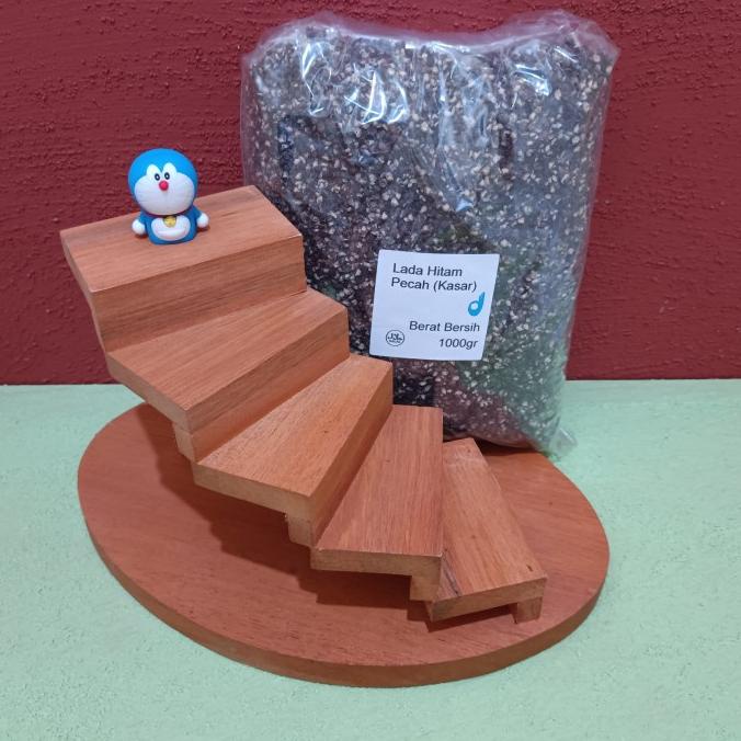 

Lada Hitam Kasar 1 kg / Cracked Black Pepper 1000 gram Pecah DS10