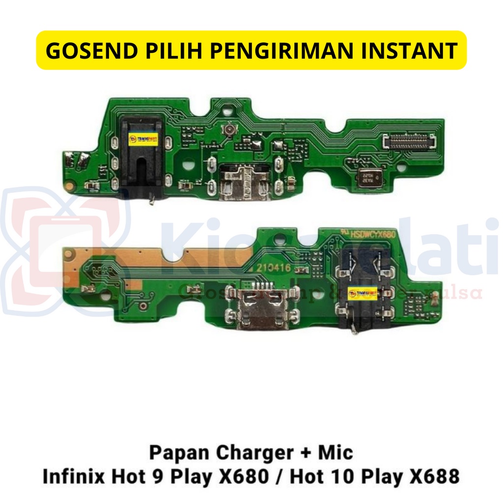 Papan Cas Infinix Hot 9 Play / Hot 10 Play / Hot 11 Play | Konektor Charger Infinix Hot 9 Play / Hot
