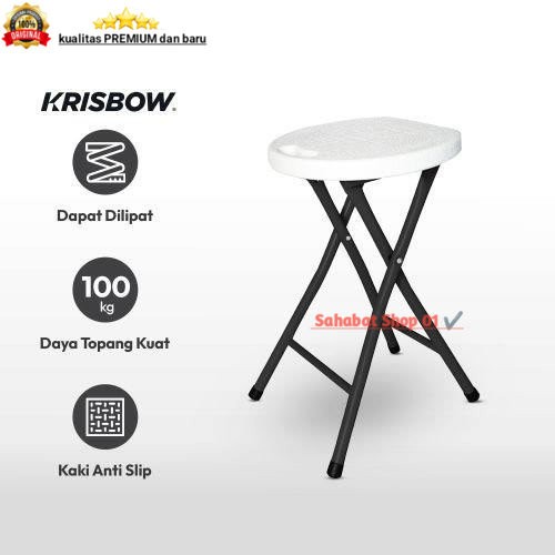 ,,,,,,,] Bangku - Krisbow Bangku Lipat,kursi sholat - Putih