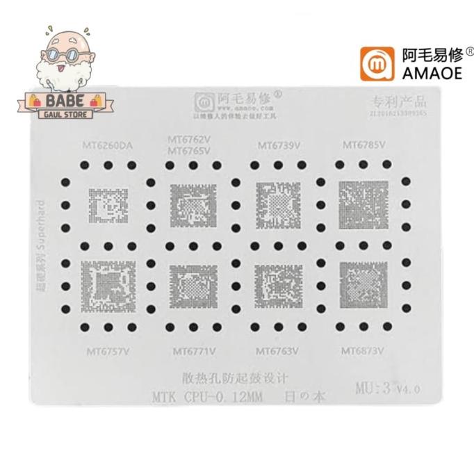 Plat Amaoe Mu3 Cetakan Ic Cpu Mt6765V Mt6785V Mt6757V Original