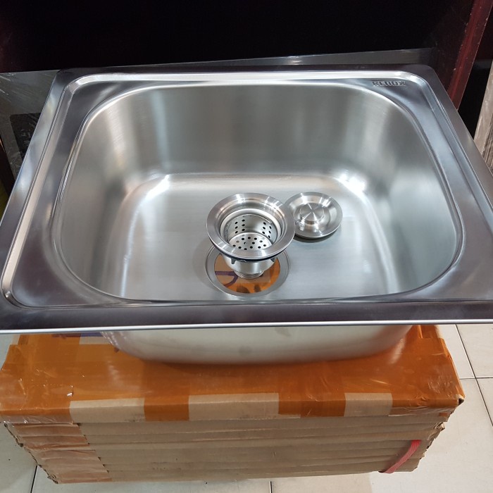 Bak Cuci Piring / Kitchen Sink 1 Lubang Bahan Stainless