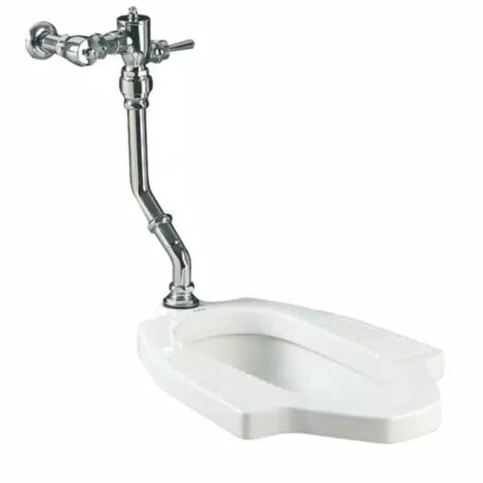 ✅Ready Closet Jongkok Toto Ce 9 White/ Flush Valve Model Toto Tv 150Nwv12J Terbaru