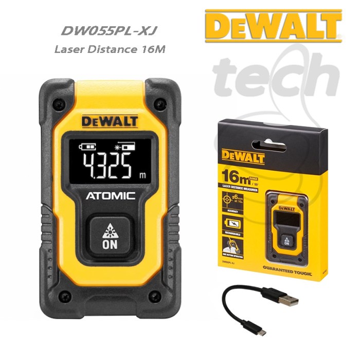 ✅Ori Meteran Laser Distance Measure Digital Dewalt Dw055Pl-Xj Diskon