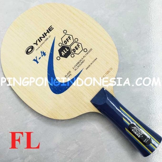 Yinhe Y4 - Blade Kayu Carbon Pingpong Y-4 Allround Bet Bat Tenis Meja