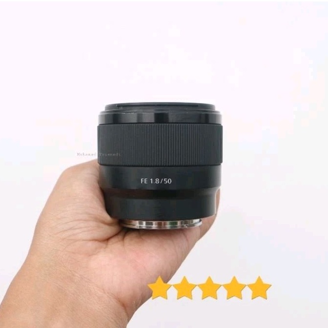 Lensa Mirrorless Sony Fix 50mm FE 1.8 For a5000 a5100 a6000 a6300 a6400 a7 mark i ii iii Hitam Mulus