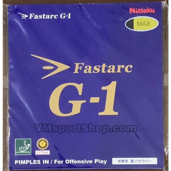Nittaku Fastarc G-1 MAX - Karet Rubber Bet Bat Pingpong Fast Arc G1