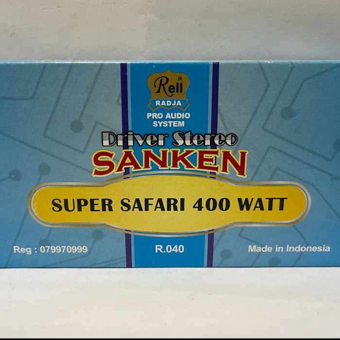 """] Rell Driver Stereo Sanken Super Safari 400 Watt R 040