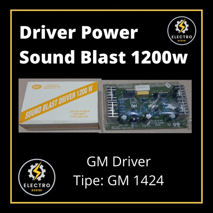 Produk Terbaik] GM Kit Driver Power Mono 1200w kit Sound Blast 1200 Watt GM 1424