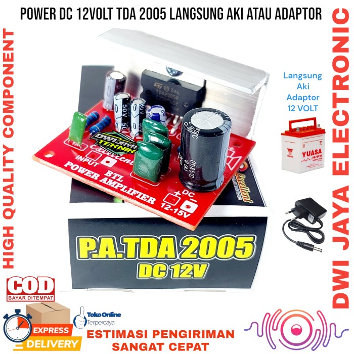 Power Amplifier Tda 2005 Mono 12Volt 100 Watt Best