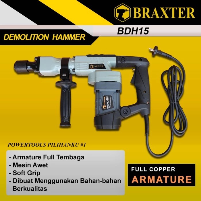 [Original] Bt15 J Braxter Demoliton Hammer / Jack Hammer / Mesin Bobok Dinding Terbatas