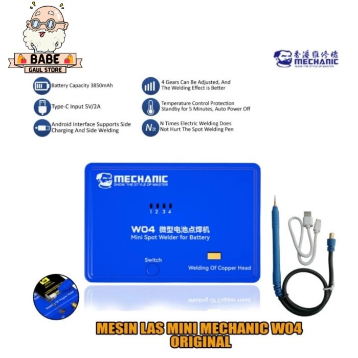 [Original] Mesin Las Mini Listrik Mechanic W04 Portable Spor Welding Diskon