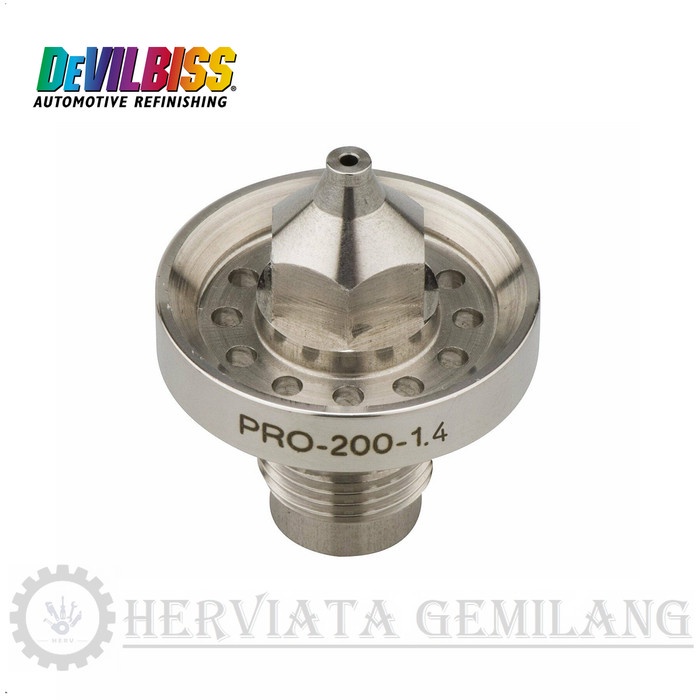 [Original] Devilbiss Gti Pro Lite Fluid Tip Nozzle 1.4 Mm Pro-200-14-K / Parts Terbaru