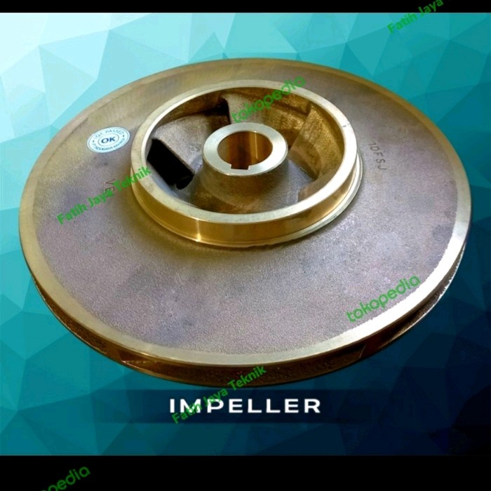 [Ori] Impeller Pompa Ebara 100×80 Fsja Kipas Impeller Kuningan Pompa Ebara Terbaru