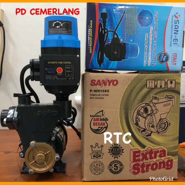 [New] Pompa Sanyo Pendorong Otomatis Booster Pump Sanyo Booster Berkualitas