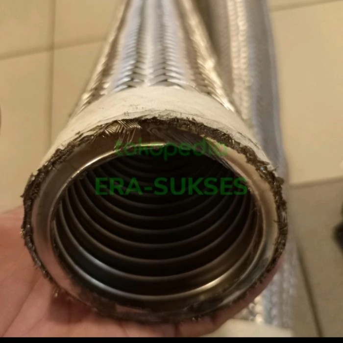 [New Ori] Flexible Metal Hose/Selang Flexible Hose 6 Inch X 1 Meter Berkualitas