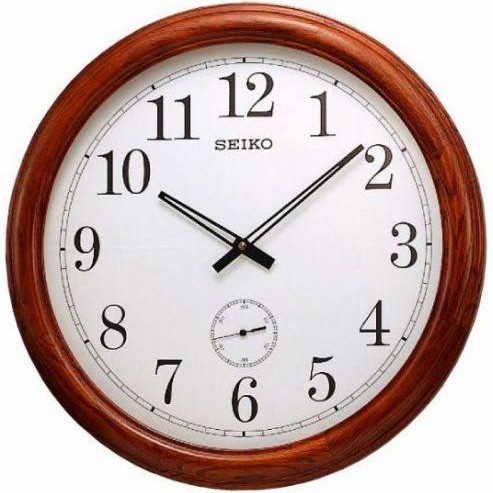[New] Jam Dinding Seiko Kayu 51 Cm Qxa155B Original Qxa155 Diskon