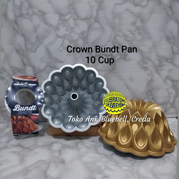 

[Baru] Nordic Crown Bundt Pan Platinum Terbatas