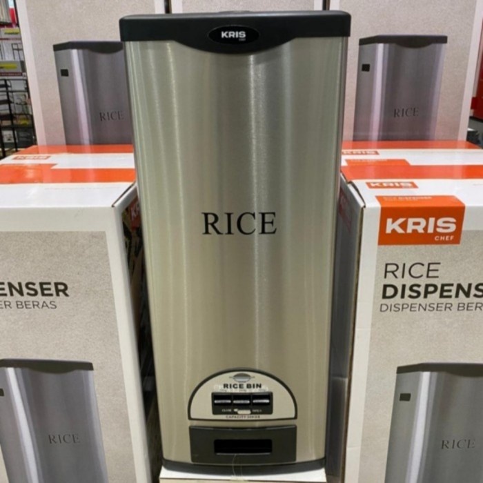 [Baru] Rice Box 30 Kg Krischef Tempat Penyimpanan Beras 30Kg Limited