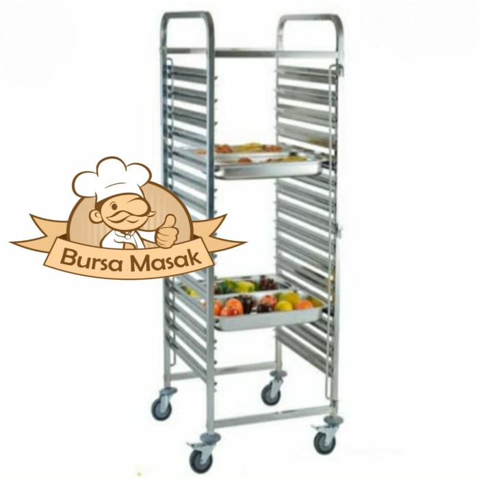 

[Baru] Trolly Stainless 15 Loyang Terbatas