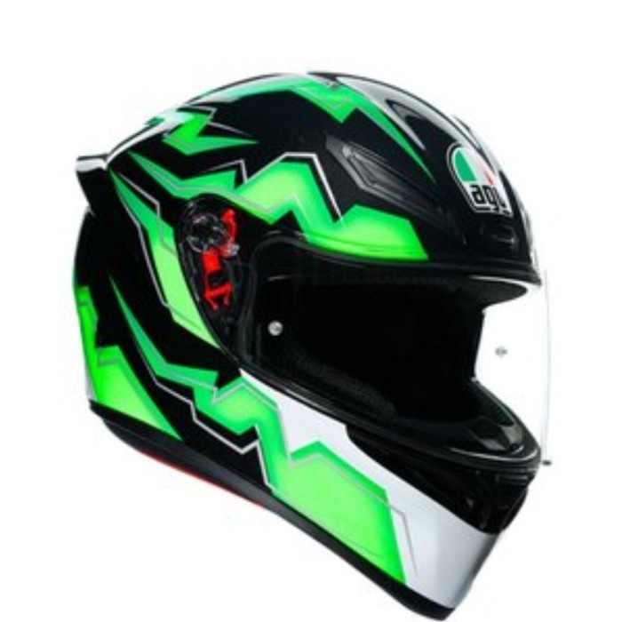 ✨Termurah Agv K1 Kripton Black Green  Helm Motor Full Face  Original Agv Terbaru