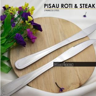 :::::::] Pisau Stainless pisau makan selai steak roti oles mentega panjang