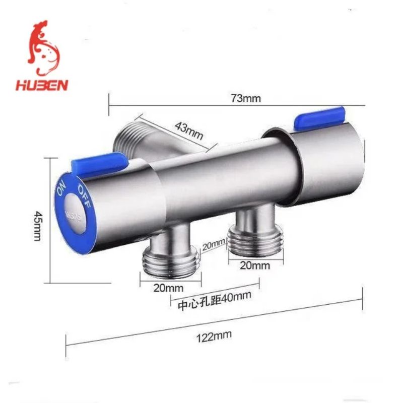 kran cabang kran shower kran mesin cuci Stainless Steel