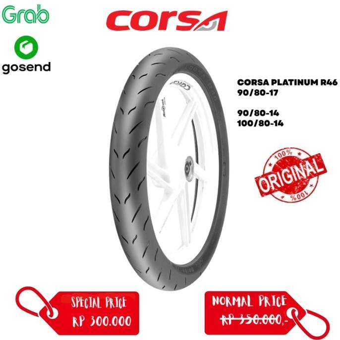 Corsa R46 Ban Luar Tubeless Soft Compund 90 80 120 Ring 17 Original