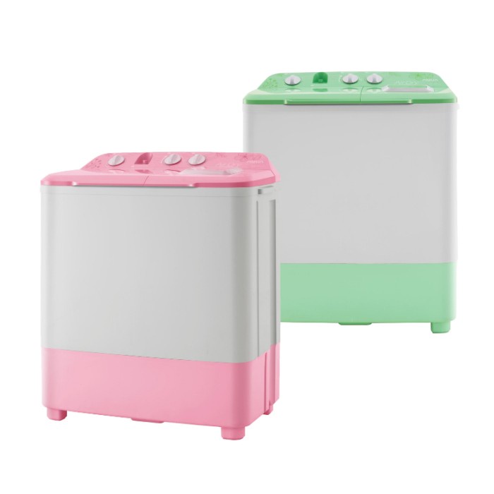 /////] MESIN CUCI 2 TABUNG AQUA 7 KG QW 761 XT QW761XT GARANSI RESMI