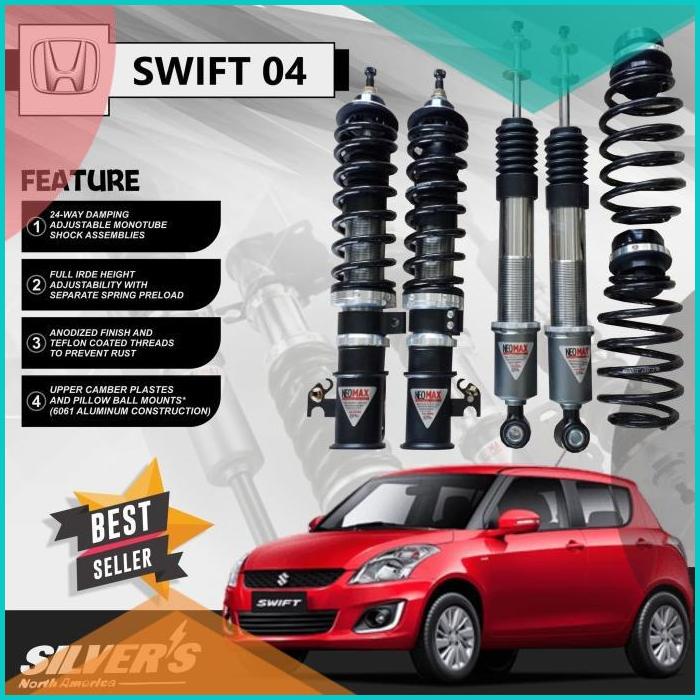 Aksesoris Suspensi SILVERS Neomax Coilover Suzuki Swift (old) 16novz3