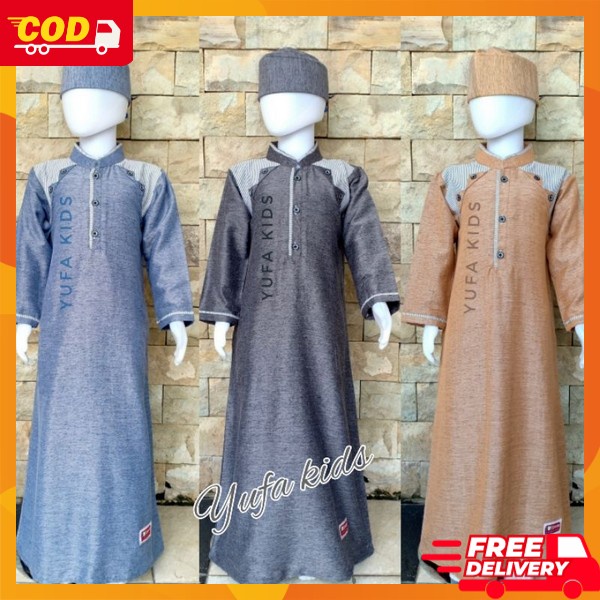 Terbaru Bju Jubah Gamiss Modern Bsju Pengajian Bocah Jubah Anak Laki Laki Gamis Anaj Pria Muslim Baj