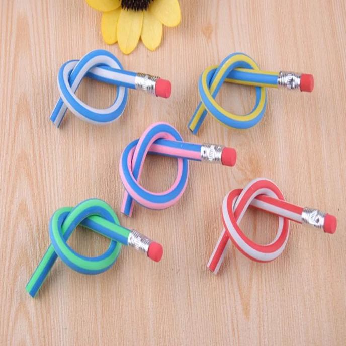 

Pensil flexsible lentur pensil gulung unik anak sekolah