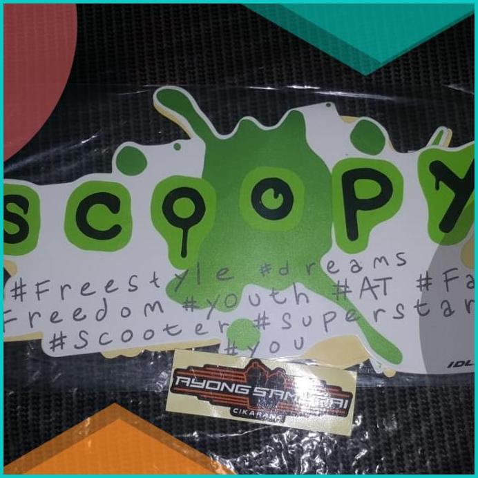 Striping Scoopy Playfull FI 2017 Putih Hijau 16novz3 sparepart