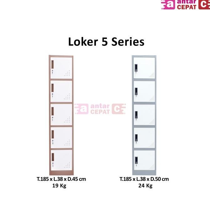 

Locker besi 5 pintu lemari loker besi 5 pintu single MS-105