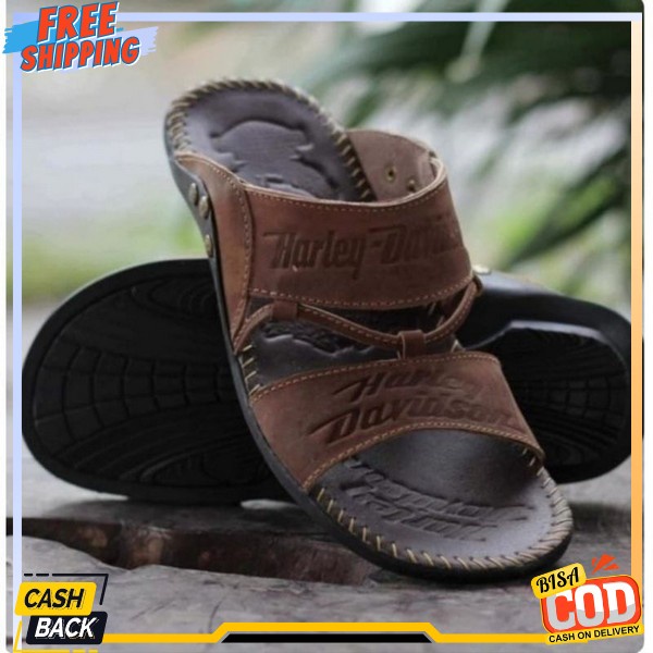 Sandel Pria Selop Jepit Sandal Santai Lakilaki Terlaris Semdal Cowok Trend Moderen Samdal Basic Casu