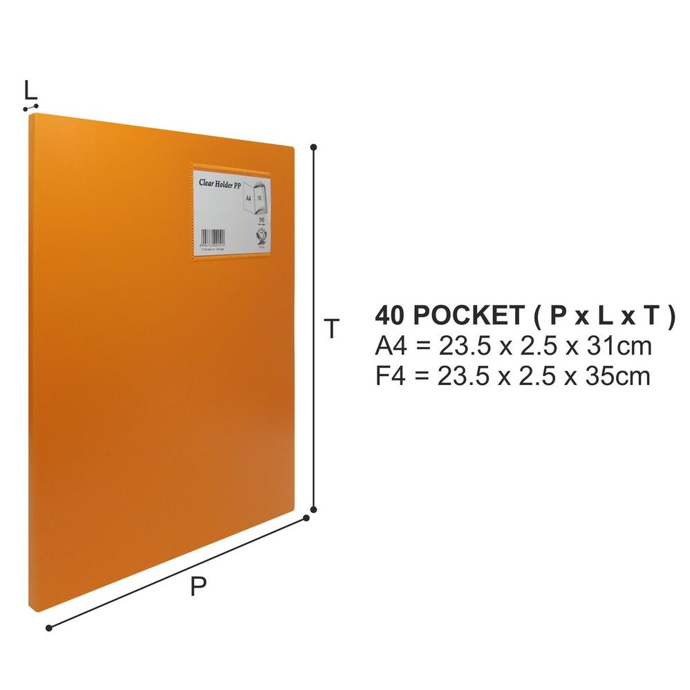 

Trend - Dokumen Keeper / Clear Holder / Document Keeper / Display Book EAGLE A4 / F4 40 Pocket !