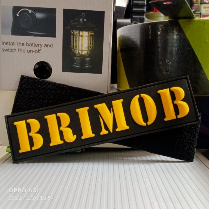 

^^^^^] patch rubber pvc Brimob khusus rompi new arrival