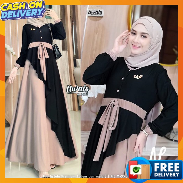 Gamis Gmis Syar'I Casual Premium Elegan Ori Gamus Cewek Remaja Dewasa Bju Perempuan Gamis Wanita Leb