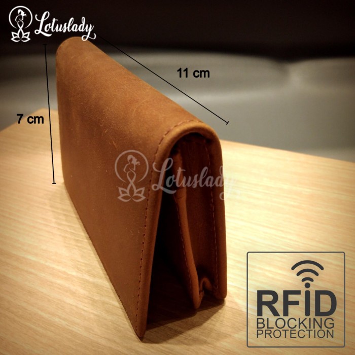 

BUSINESS CARD HOLDER NAME CARD HOLDER CASE HQ CRAZY HORSE LEATHER RFID