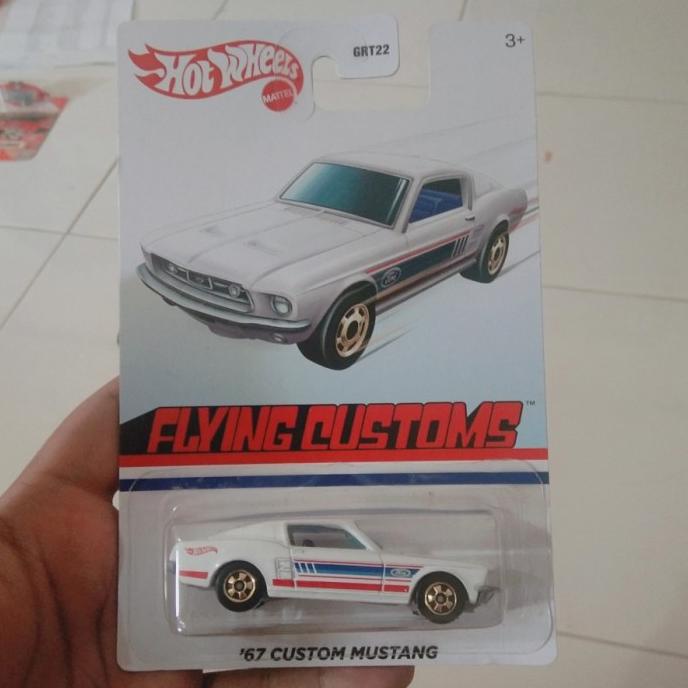 Jualll  Desember Promo Murah Hot Wheels 67 Custom Ford Mustang Putih Flying Customs - Terlarisss
