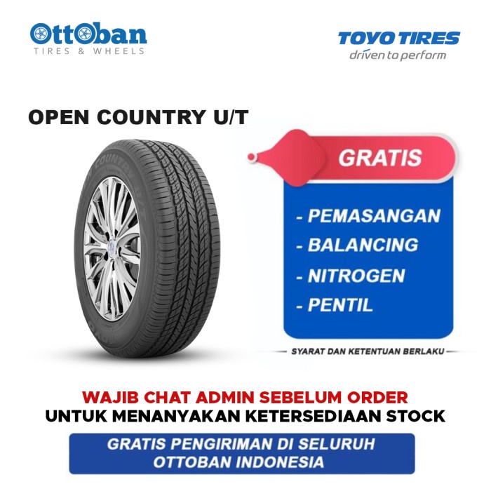 Toyo Tires (TTM) Open Country U/T 265 60 R18 110H Ban Mobil