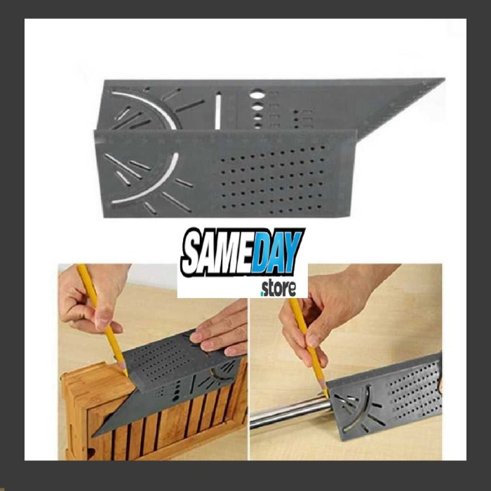 

Penggaris Multifungsi T Type Ruler Mark Line Gauge Speed Ruler
